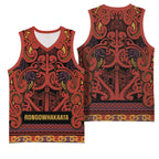 Aotearoa Iwi Rongowhakaata Basketball Jersey Maori Wharenui House Tribal Pattern