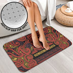 Aotearoa Iwi Rongowhakaata Bathroom Set Maori Wharenui House Tribal Pattern