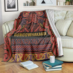Aotearoa Iwi Rongowhakaata Blanket Maori Wharenui House Tribal Pattern