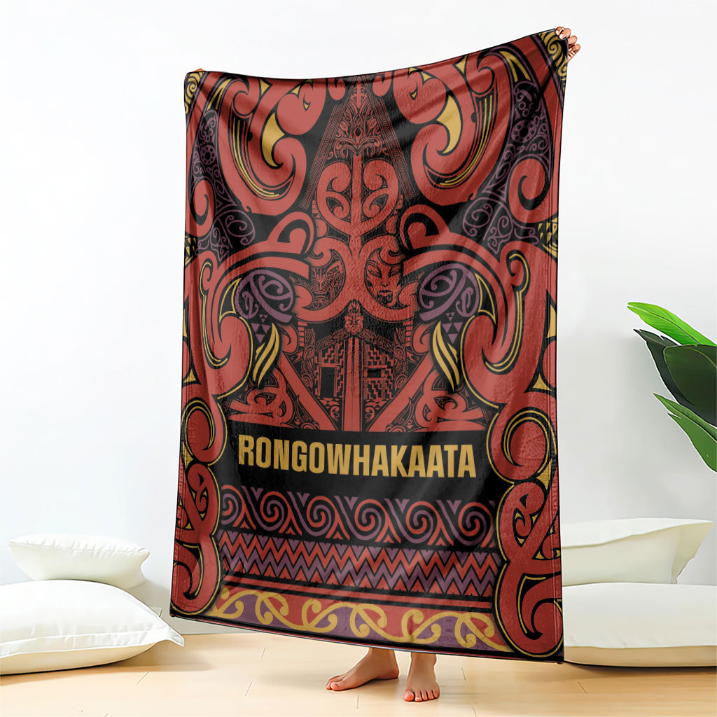 Aotearoa Iwi Rongowhakaata Blanket Maori Wharenui House Tribal Pattern