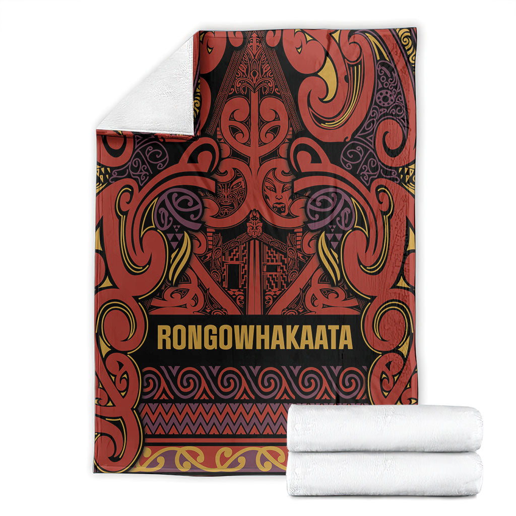 Aotearoa Iwi Rongowhakaata Blanket Maori Wharenui House Tribal Pattern