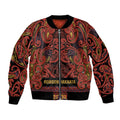 Aotearoa Iwi Rongowhakaata Bomber Jacket Maori Wharenui House Tribal Pattern