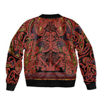 Aotearoa Iwi Rongowhakaata Bomber Jacket Maori Wharenui House Tribal Pattern