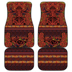 Aotearoa Iwi Rongowhakaata Car Mats Maori Wharenui House Tribal Pattern