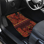 Aotearoa Iwi Rongowhakaata Car Mats Maori Wharenui House Tribal Pattern