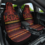 Aotearoa Iwi Rongowhakaata Car Seat Cover Maori Wharenui House Tribal Pattern