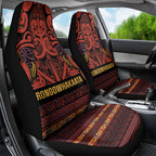 Aotearoa Iwi Rongowhakaata Car Seat Cover Maori Wharenui House Tribal Pattern