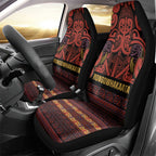 Aotearoa Iwi Rongowhakaata Car Seat Cover Maori Wharenui House Tribal Pattern