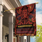 Aotearoa Iwi Rongowhakaata Garden Flag Maori Wharenui House Tribal Pattern