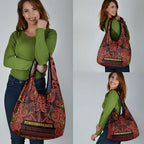 Aotearoa Iwi Rongowhakaata Grocery Bag Maori Wharenui House Tribal Pattern