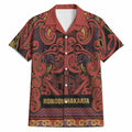 Aotearoa Iwi Rongowhakaata Hawaiian Shirt Maori Wharenui House Tribal Pattern