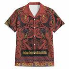 Aotearoa Iwi Rongowhakaata Hawaiian Shirt Maori Wharenui House Tribal Pattern