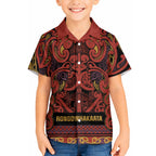 Aotearoa Iwi Rongowhakaata Hawaiian Shirt Maori Wharenui House Tribal Pattern