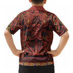 Aotearoa Iwi Rongowhakaata Hawaiian Shirt Maori Wharenui House Tribal Pattern