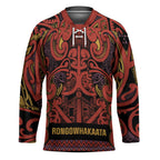 Aotearoa Iwi Rongowhakaata Hockey Jersey Maori Wharenui House Tribal Pattern