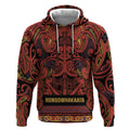 Aotearoa Iwi Rongowhakaata Hoodie Maori Wharenui House Tribal Pattern