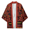 Aotearoa Iwi Rongowhakaata Kimono Maori Wharenui House Tribal Pattern