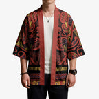 Aotearoa Iwi Rongowhakaata Kimono Maori Wharenui House Tribal Pattern