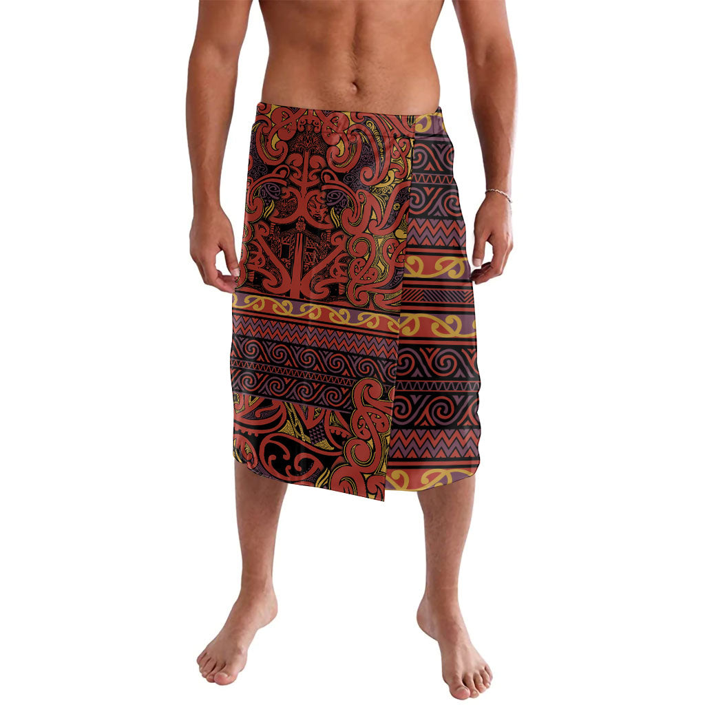 Aotearoa Iwi Rongowhakaata Lavalava Maori Wharenui House Tribal Pattern