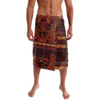 Aotearoa Iwi Rongowhakaata Lavalava Maori Wharenui House Tribal Pattern