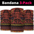 Aotearoa Iwi Rongowhakaata Neck Gaiter Maori Wharenui House Tribal Pattern
