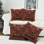 Aotearoa Iwi Rongowhakaata Pillow Cover Maori Wharenui House Tribal Pattern