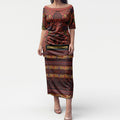 Aotearoa Iwi Rongowhakaata Puletasi Maori Wharenui House Tribal Pattern