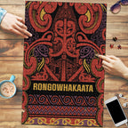 Aotearoa Iwi Rongowhakaata Puzzle Maori Wharenui House Tribal Pattern