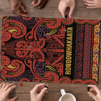 Aotearoa Iwi Rongowhakaata Puzzle Maori Wharenui House Tribal Pattern