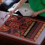 Aotearoa Iwi Rongowhakaata Puzzle Maori Wharenui House Tribal Pattern