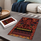 Aotearoa Iwi Rongowhakaata Puzzle Maori Wharenui House Tribal Pattern