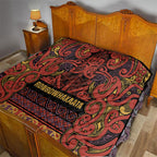 Aotearoa Iwi Rongowhakaata Quilt Maori Wharenui House Tribal Pattern