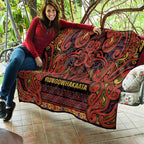 Aotearoa Iwi Rongowhakaata Quilt Maori Wharenui House Tribal Pattern