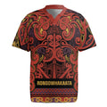 Aotearoa Iwi Rongowhakaata Rugby Jersey Maori Wharenui House Tribal Pattern