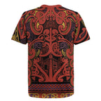 Aotearoa Iwi Rongowhakaata Rugby Jersey Maori Wharenui House Tribal Pattern
