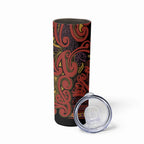Aotearoa Iwi Rongowhakaata Skinny Tumbler Maori Wharenui House Tribal Pattern