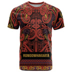 Aotearoa Iwi Rongowhakaata T Shirt Maori Wharenui House Tribal Pattern