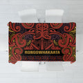 Aotearoa Iwi Rongowhakaata Tablecloth Maori Wharenui House Tribal Pattern