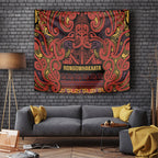 Aotearoa Iwi Rongowhakaata Tapestry Maori Wharenui House Tribal Pattern