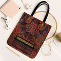 Aotearoa Iwi Rongowhakaata Tote Bag Maori Wharenui House Tribal Pattern