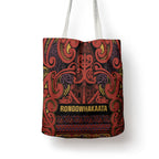 Aotearoa Iwi Rongowhakaata Tote Bag Maori Wharenui House Tribal Pattern