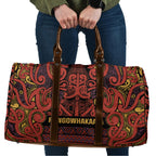 Aotearoa Iwi Rongowhakaata Travel Bag Maori Wharenui House Tribal Pattern