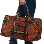 Aotearoa Iwi Rongowhakaata Travel Bag Maori Wharenui House Tribal Pattern