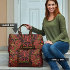Aotearoa Iwi Rongowhakaata Travel Bag Maori Wharenui House Tribal Pattern