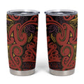 Aotearoa Iwi Rongowhakaata Tumbler Cup Maori Wharenui House Tribal Pattern