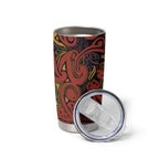 Aotearoa Iwi Rongowhakaata Tumbler Cup Maori Wharenui House Tribal Pattern