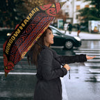 Aotearoa Iwi Rongowhakaata Umbrella Maori Wharenui House Tribal Pattern