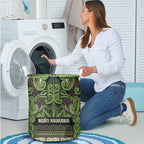 Aotearoa Iwi Ngati Raukawa Laundry Basket Maori Wharenui House Tribal Pattern