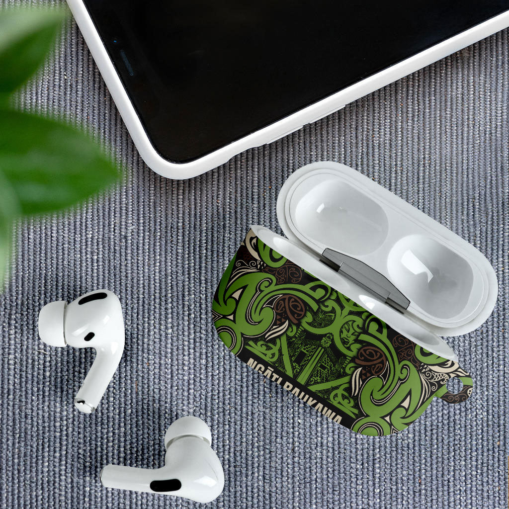 Aotearoa Iwi Ngati Raukawa AirPods Case Maori Wharenui House Tribal Pattern