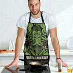 Aotearoa Iwi Ngati Raukawa Apron Maori Wharenui House Tribal Pattern